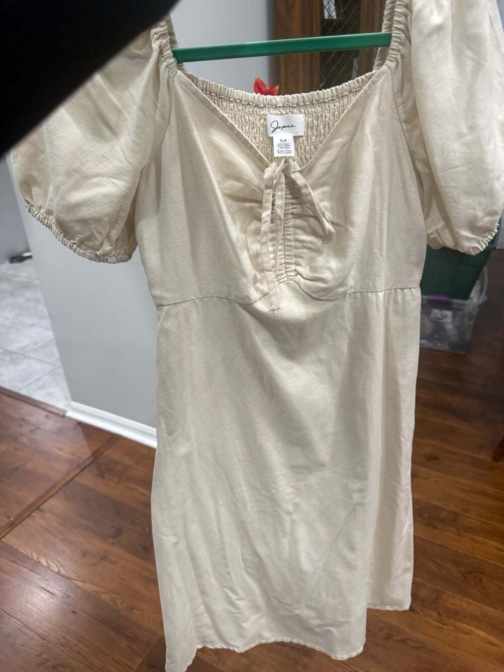 Joyous Square Neck Puff Sleeve Dress Size M - Picture 6 of 6